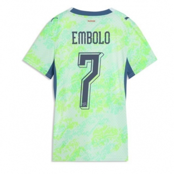 Billige Fotballdrakt Sveits Breel Embolo #7 Replika Bortedrakt Dame VM 2026 Kortermet